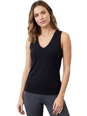 Capsule 121 Women’s Black Athleisure Rayon & Spandex Tank Top Size XS